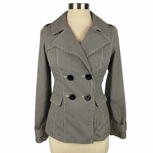 HALOGEN by Nordstrom Plaid Double-Breasted Blazer XS